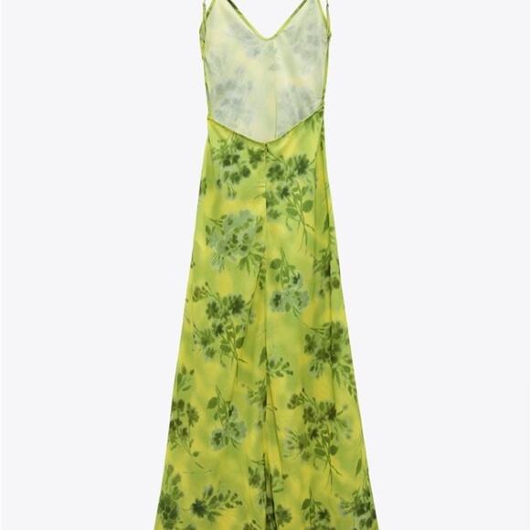 ZARA BLOGGER FAVORITE PRINTED MIDI DRESS - Picture 11 of 12